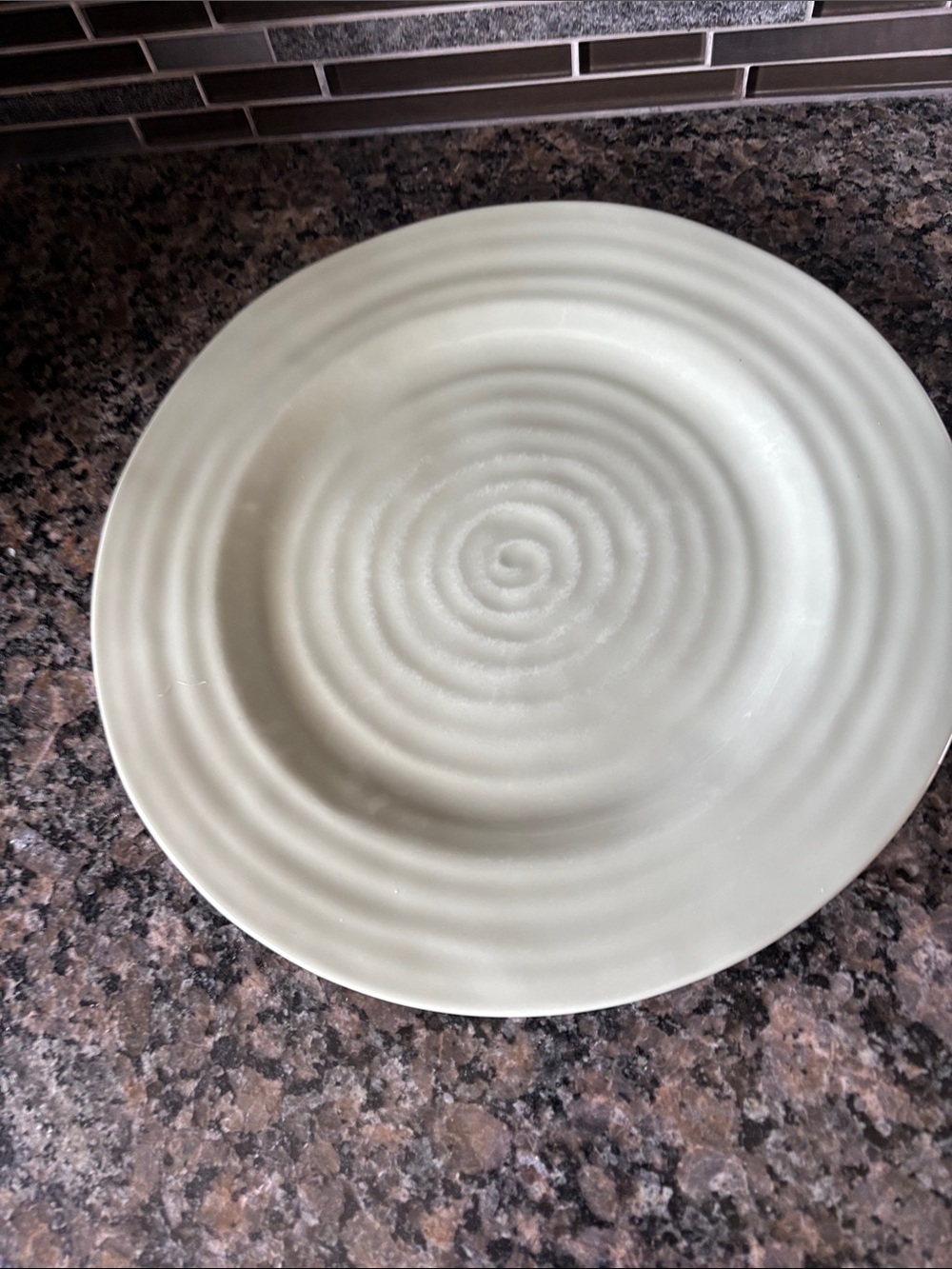 Sophie Conran Celadon Spiral 11 inch Porcelain Dinner Plate